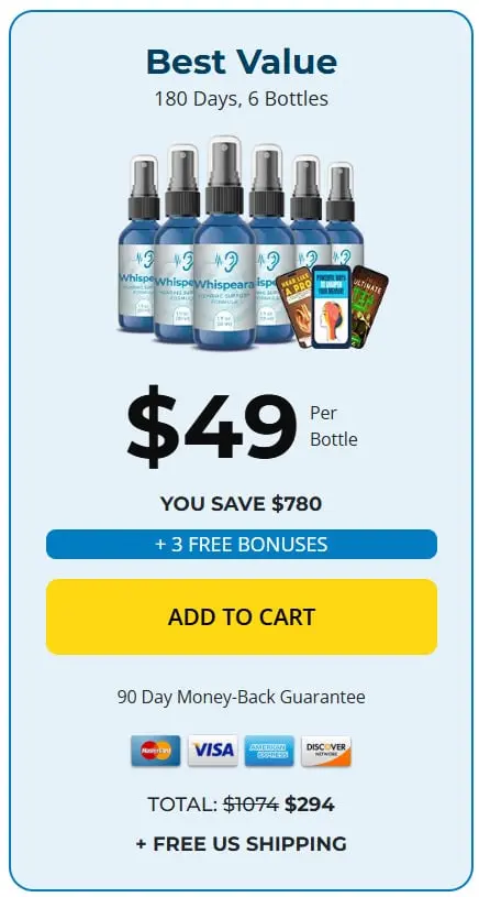 Order Whispeara 6 bottles